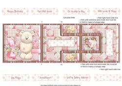 Beary Special T-step Tri Fold Card