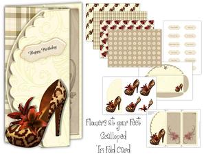 Flowers at Your Feet Scalloped Tri Fold Card Kit