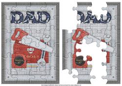Dads Tools Jigsaw Puzzle Card Front