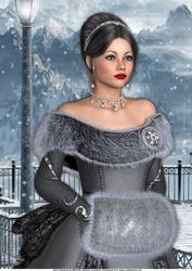 Snow Beauty A4 Card