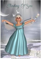 Little Angel 2 Thinking of You A4 Card