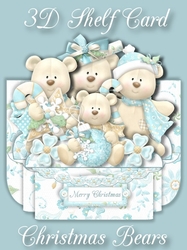 Christmas Bears 3D Shelf Card with Card Box