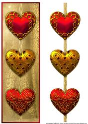 Sumptuous Hearts Large Dl Card