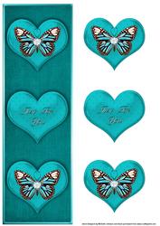 Butterflies Just for You Large Dl Card
