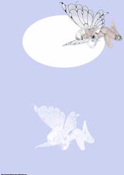 Butterfly Fairy Blue Frame Insert