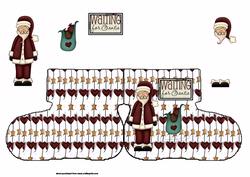 Waiting for Santa Bootie Shaped Card