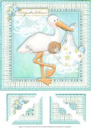 Ethnic Baby Boy 8 x 8 Corner Stacker