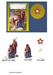 Nativity Decoupage Card Front