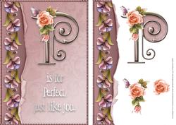 P is for Perfect Card Front