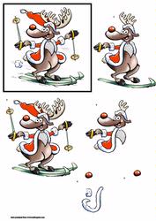 Reindeer Skiing Step by Step
