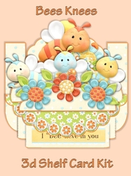Bees Knees 3D Shelf Card Kit with Card Box