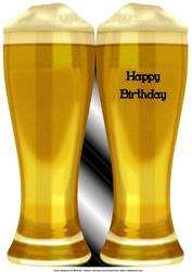 Birthday Beer Shaped Card