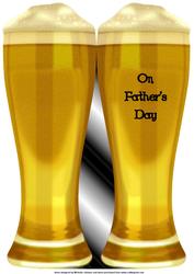 Fathers Day Beer Shaped Card