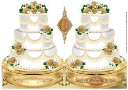Wedding Cake Shaped Card