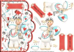 Knight Scallope Edge Curve Card
