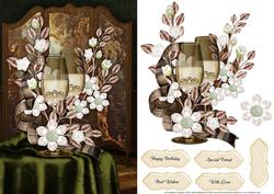 Wine and Glasses in the Boudoir Card Front