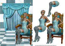 Retro Flapper Dancer Card Front