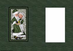 Mr and Mrs Santa Green Insert