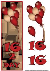 16 Today Balloons Large Dl Card 1