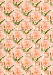 Orange Iris Background