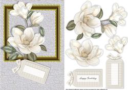 Cream Magnolia Card Front
