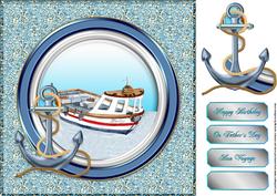 Boat and Anchor 8 x 8 Topper