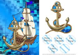 Ship and Anchor Card Front