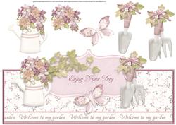 Garden Tools Over the Top Large Card