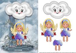 Angel on a Swing Card Front