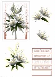 Lilies Step by Step Sheet