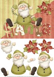 Springy Santa Card Front
