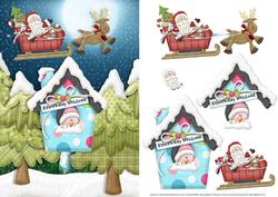 Christmas Santa Everybirdy Welcome Card Front