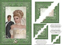 When He Saw the Bride, Wedding or Anniversary Deckle Stacker