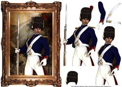 Grenadier Guard in an Ornate Frame Card Front