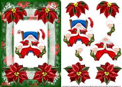 Santas Home Photo Card Front