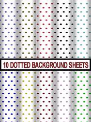 10 Dotted Background Sheets