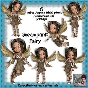 6 Steampunk Fairy Poser Tubes