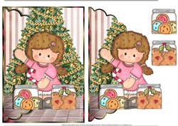 My Christmas Candy and Cookies Scalloped Edge Envelope Card