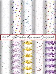 10 Confetti Background Papers