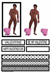 Naked Valentine Man with Balloon