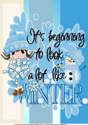Looks a Lot Like Winter A4 Card