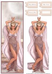 Sensual Lady Large Dl Card