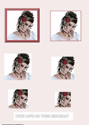 Girl with Rose in Her Hair Pyramid