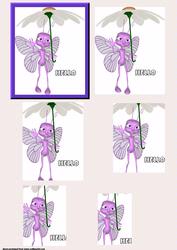 Cartoon Butterfly Pyramid