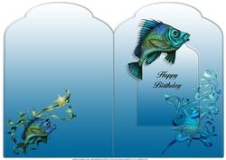 Sea Fish Scalloped Top Quick Card
