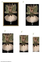 Fairy Ballerina in Gold Frame Pyramid