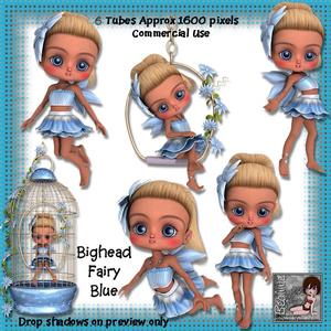 6 Bighead Fairy Blue Poser Tubes