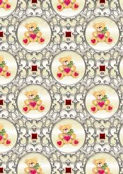 Cute Valentine Bear Background