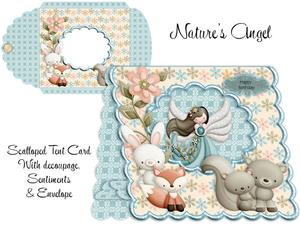 Natures Angel Scalloped Tent Card Kit