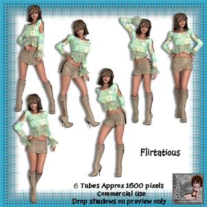 6 Flirtatious Lady Poser Tubes
